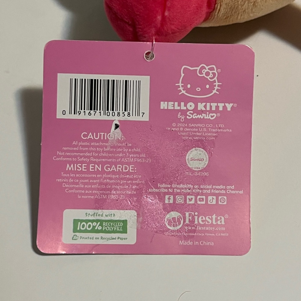 Hello Kitty Yum! Yum! Hot Dog Plush - Picture 4 of 4